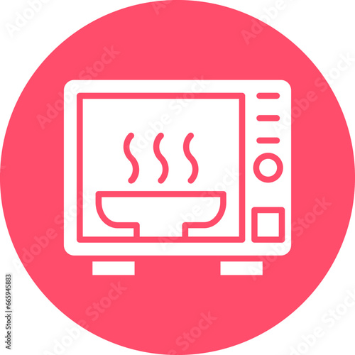 Vector Design Microwave Oven Icon Style