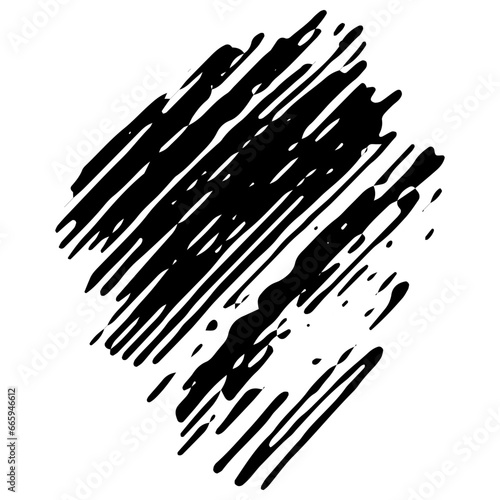 Grunge Hand Drawn Paint Stroke. Brush Scribble Vector Illustration. Vector Grunge Paint Brush. Vector Logo Design Template. Black Grunge Shapes.