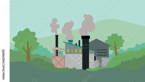 vector green and sustainable industry