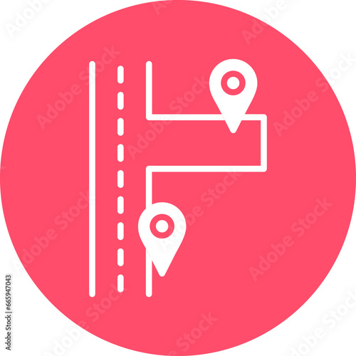 Vector Design Nearby Destinations Icon Style