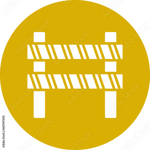 Vector Design Road Obstruction Icon Style