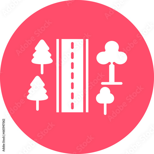 Vector Design Roadside Icon Style