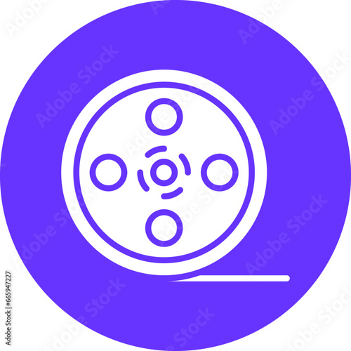 Vector Design Film Reel Icon Style