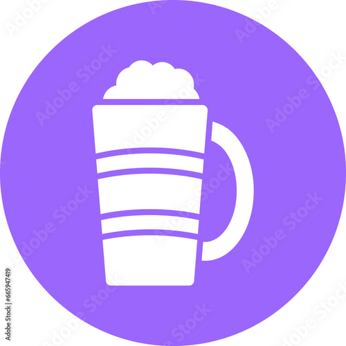 Vector Design Latte Macchiato Icon Style