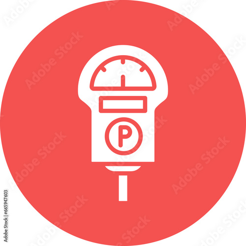 Vector Design Parking Meter Icon Style