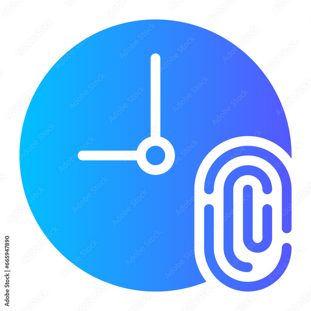 fingerprint gradient icon
