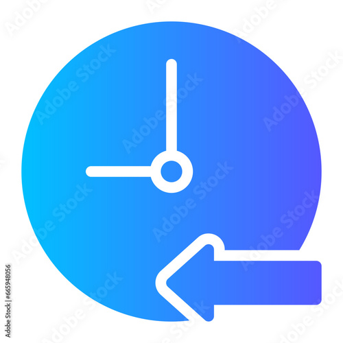 reduce time gradient icon