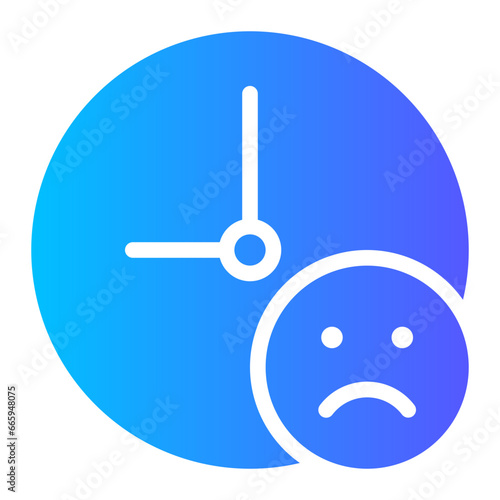 sad gradient icon