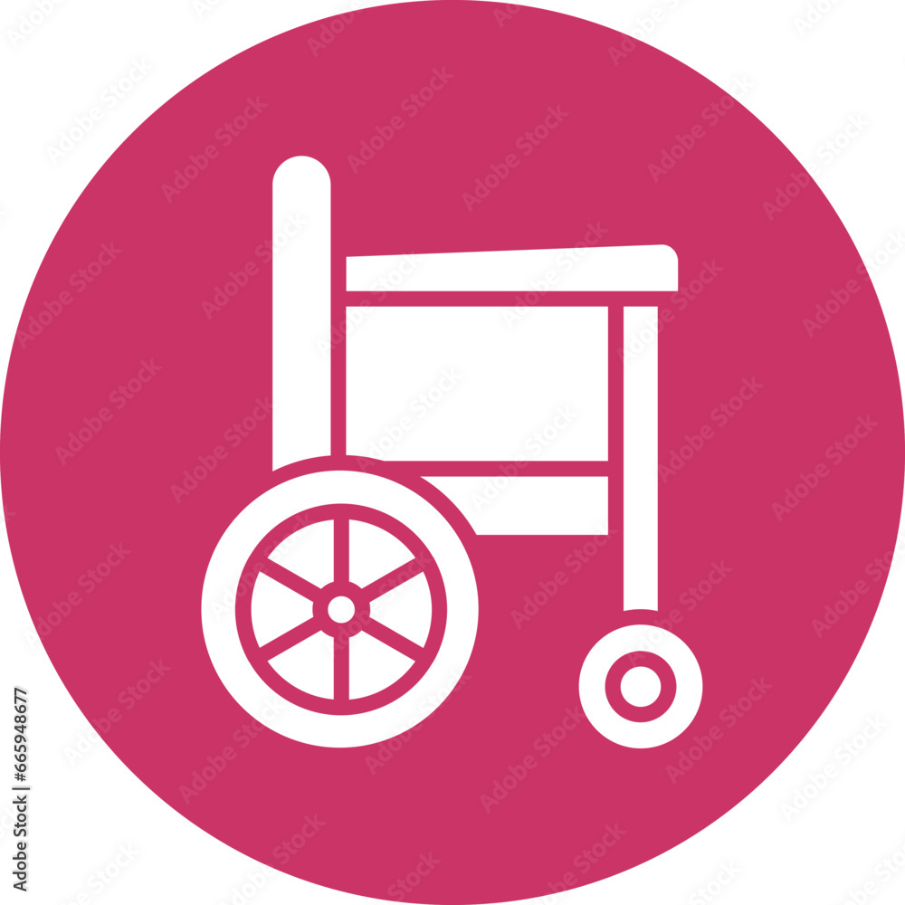 Vector Design Wheelchair Icon Style
