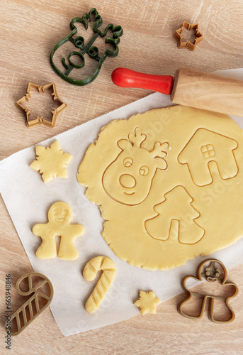 Christmas baking, gingerbread cookies