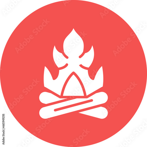 Vector Design Fire Icon Style