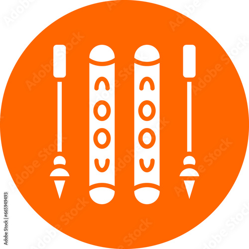 Vector Design Skis Icon Style