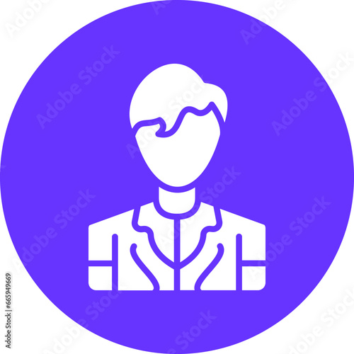 Vector Design Model Male Icon Style