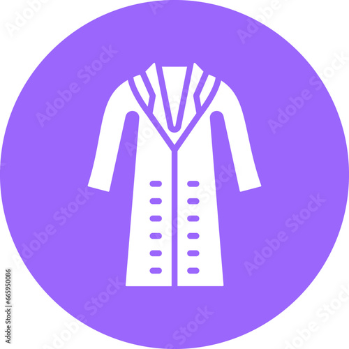 Vector Design Long Coat Icon Style