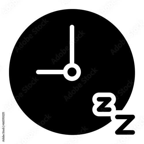 sleep glyph icon