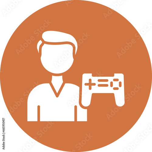 Vector Design Gamer Icon Style