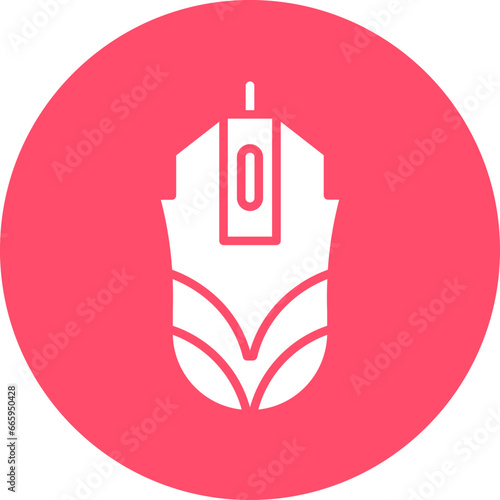Vector Design Gaming Mouse Icon Style