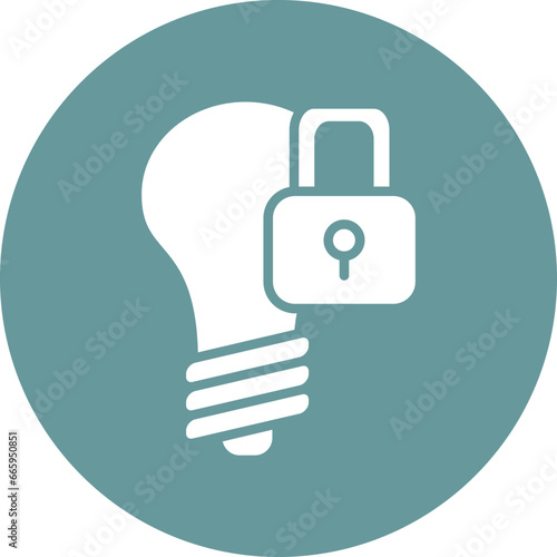 Vector Design Intellectual Property Icon Style