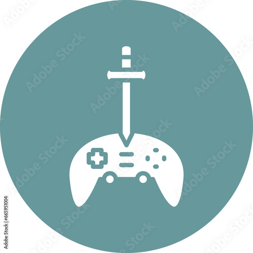 Vector Design Adventure Game Icon Style