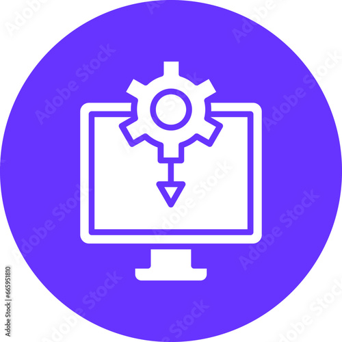 Vector Design Drivers Installation Icon Style