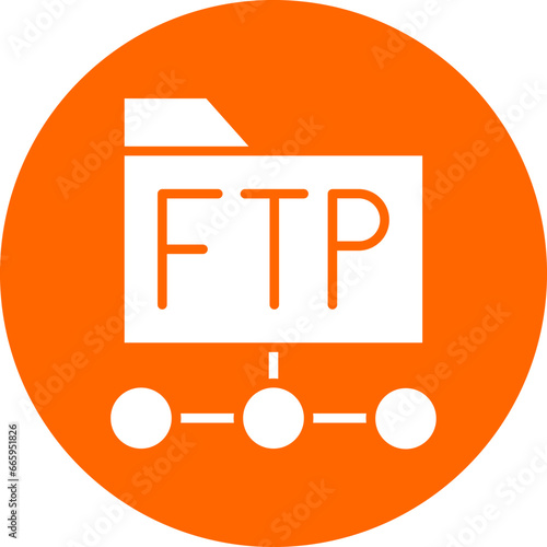 Vector Design Ftp Protocol Icon Style