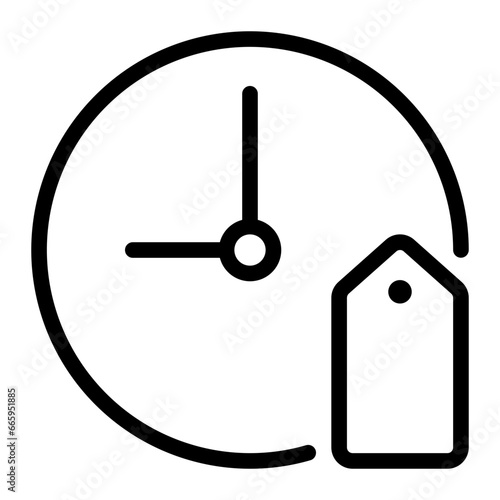 price tag line icon