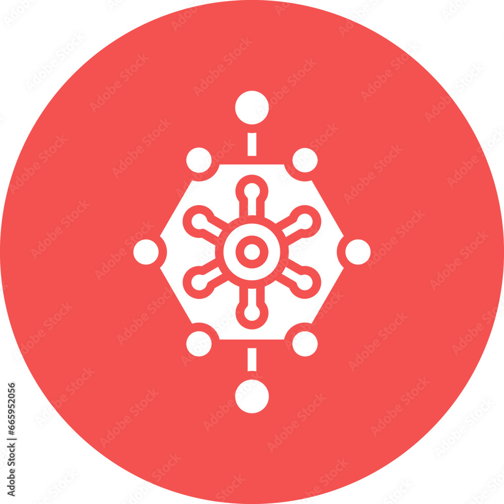 Vector Design Biological Network Icon Style Vector Design Biological Network Icon Style