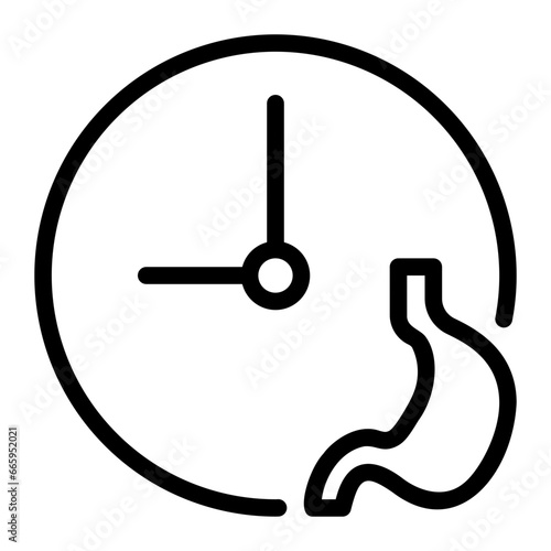 stomach line icon