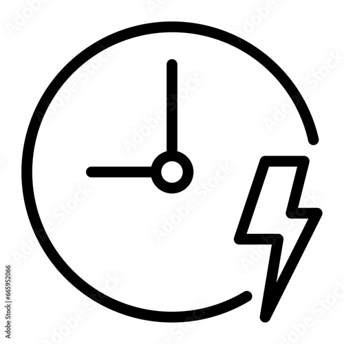 thunder line icon