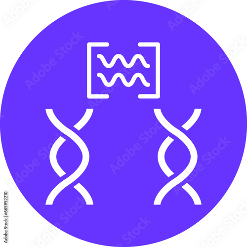 Vector Design Genetic Comparation Icon Style