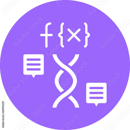 Vector Design Functional Genomics Icon Style