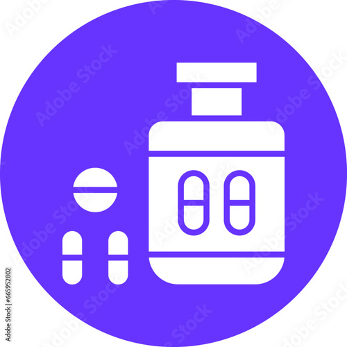 Vector Design Antidepressant Icon Style