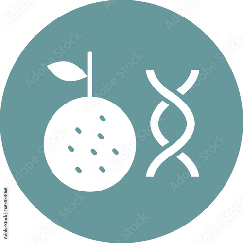Vector Design Non Gmo Ingredients Icon Style