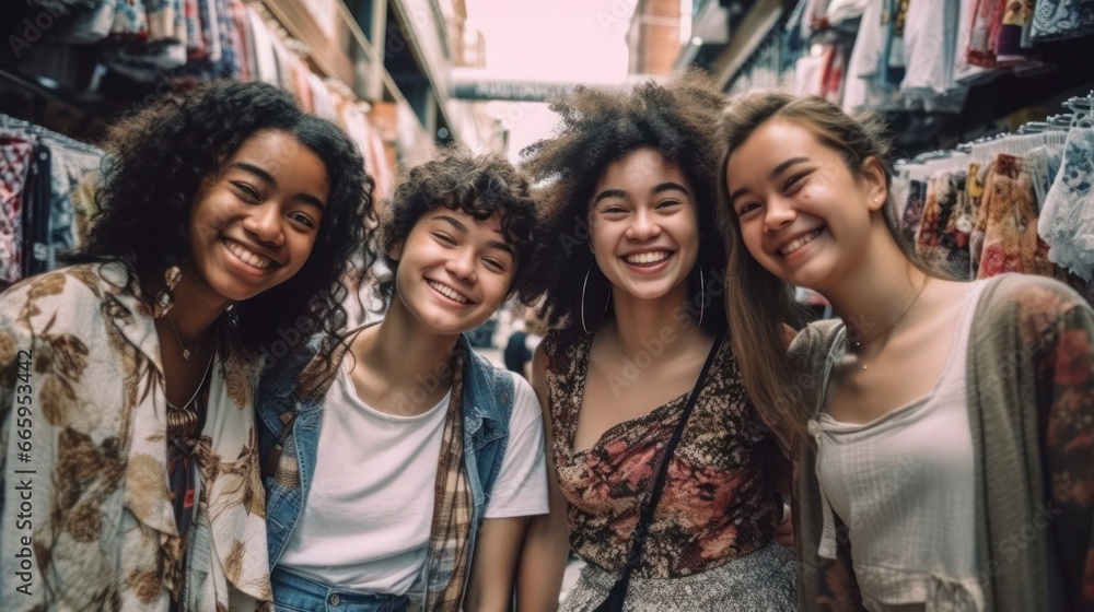 Group of young children walking together in friendship, embodying the back-to-school concept on their first day of school