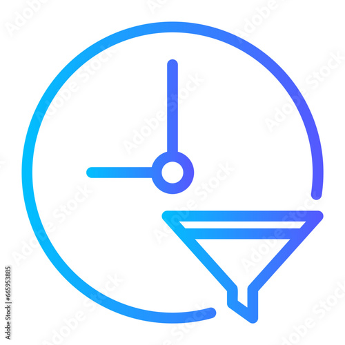 funnel gradient icon