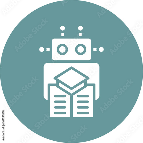 Vector Design Machine Learning Icon Style