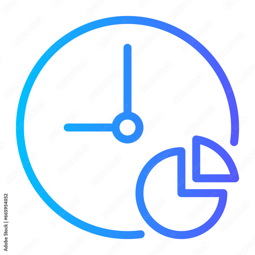 pie chart gradient icon pie chart gradient icon