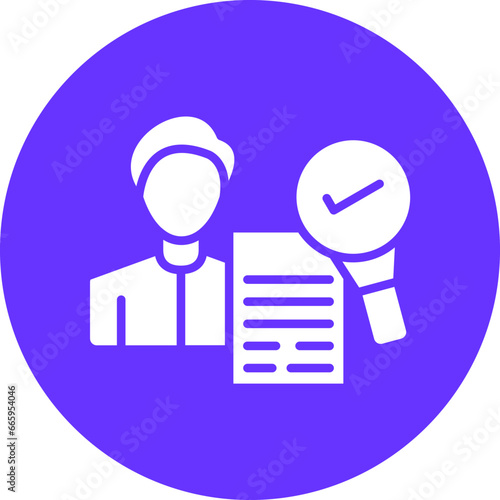 Vector Design Background Check Icon Style