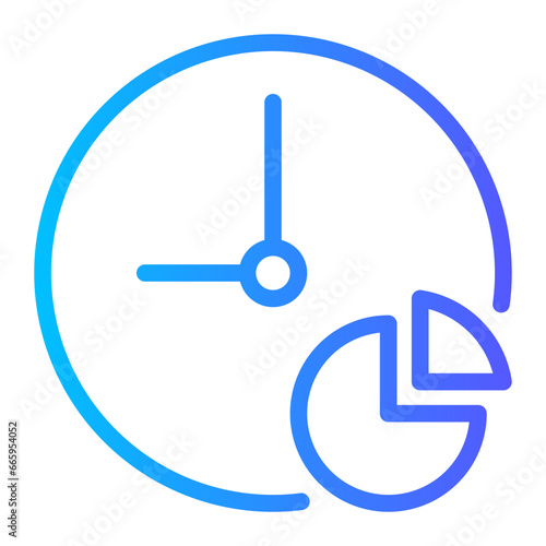 Free Download pie chart gradient icon - GFXLoad