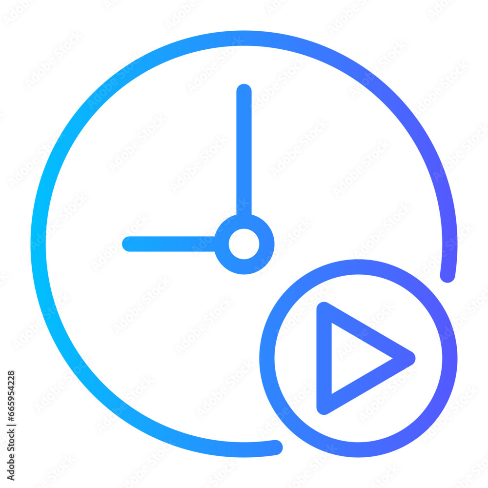 video player gradient icon video player gradient icon