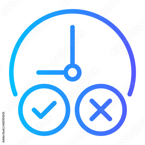 yes no gradient icon