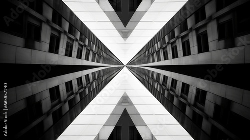 Urban Symmetry Background Black and White background