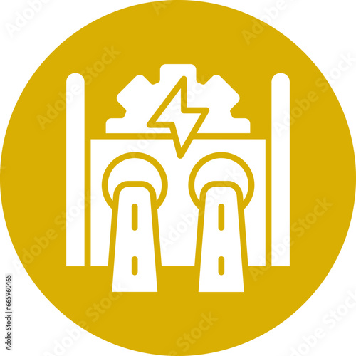 Hydroelectricity Icon Style