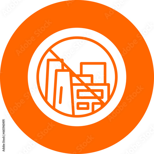 No Fossil Fuels Icon Style