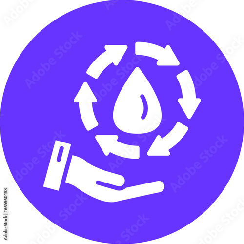 Save Water Icon Style