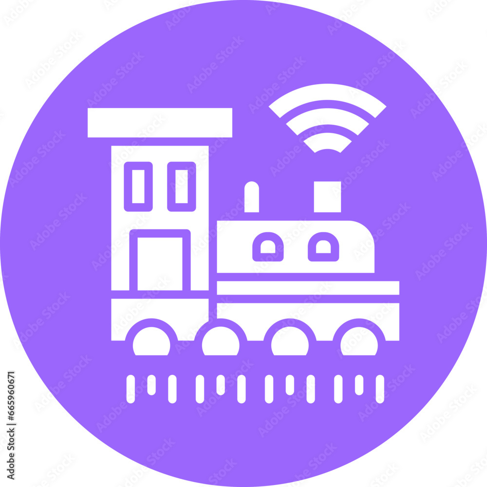 Obraz premium Future Transport Icon Style