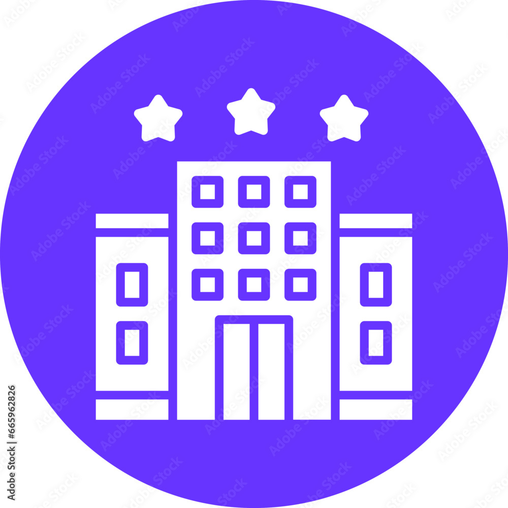 3 Star Hotel Icon Style 3 Star Hotel Icon Style
