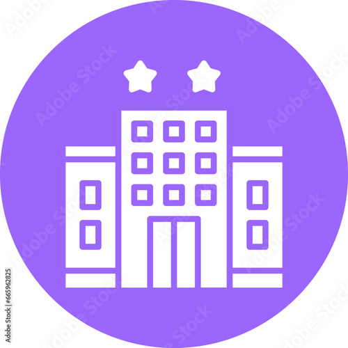 2 Star Hotel Icon Style