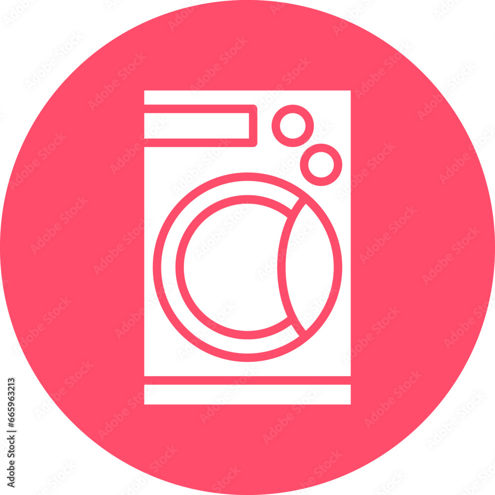 Smart Washing Machine Icon Style Smart Washing Machine Icon Style