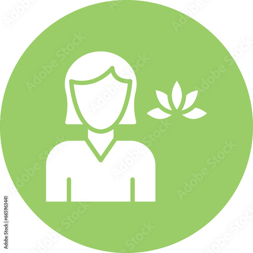 Massage Therapist Icon Style
